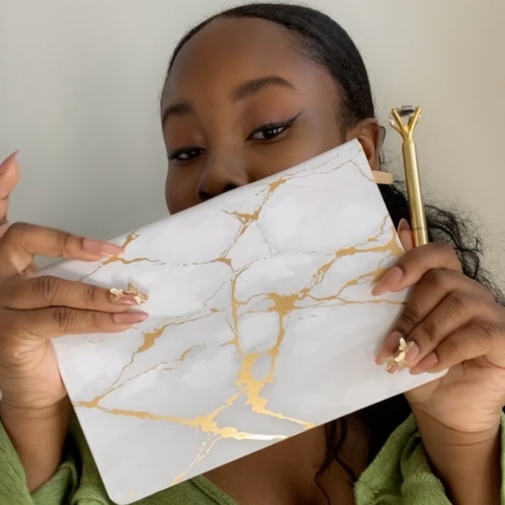 White/Gold Journal Notebook